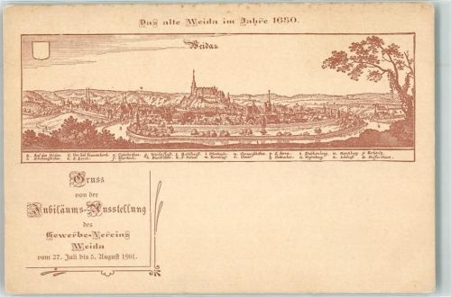 Weida 1901 Jubiläums Ausstellung des Gewerbe Vereins