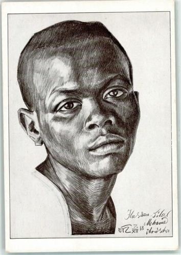 Astari Hassan Bilal Mohamed Aruscha Lettow Truppe sign. Walter von Rucketschell