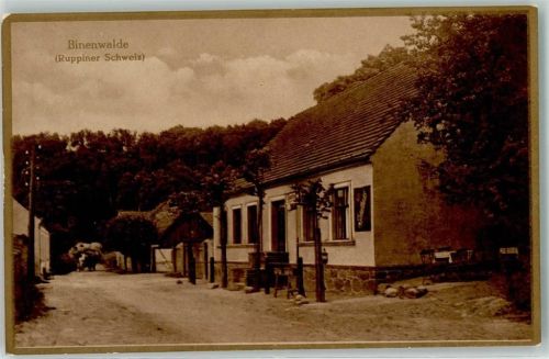 Binenwalde Gasthaus zur Erholung Emailleschild