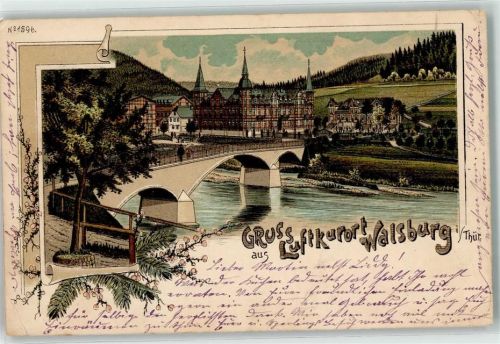 Walsburg 1902 Saalebrücke