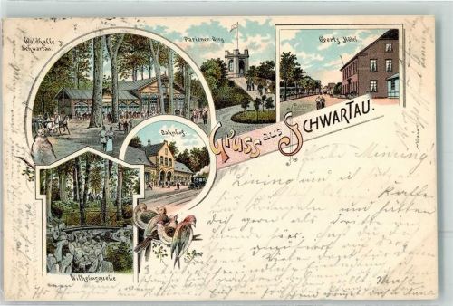 Bad Schwartau 1898 Singvögel Wilhelmsquelle Bahnhof Pariener Berg Waldhalle