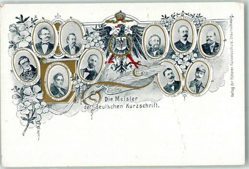 Die Meister der deutschen Kurzschrift Stenographie