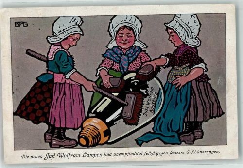 1914 Werbung Wolfram Lampen