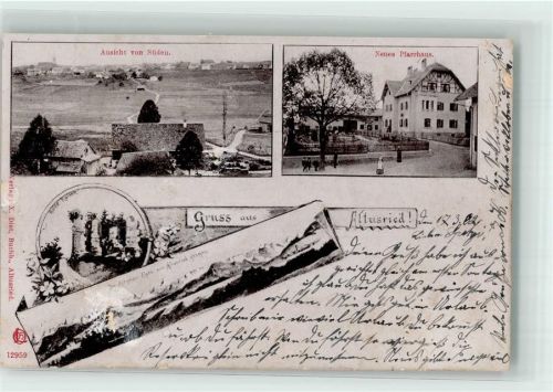 Altusried 1902 Neues Pfarrhaus Burgruine