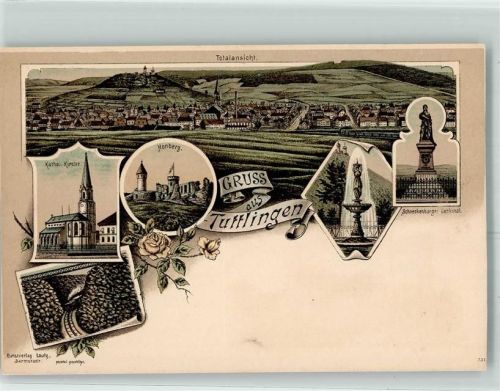 Tuttlingen Kath. Kirche Schneckenburger Denkmal Eisenbahn Honberg