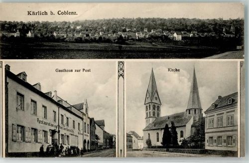 Kärlich Gasthaus zur Post Kirche St. Mauritius