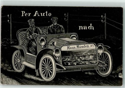 Hann. Münden 1906 Per Auto nach Hann. Münden