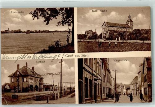 Sürth Rhein Bahnhof Kath. Kirche Hauptstraße