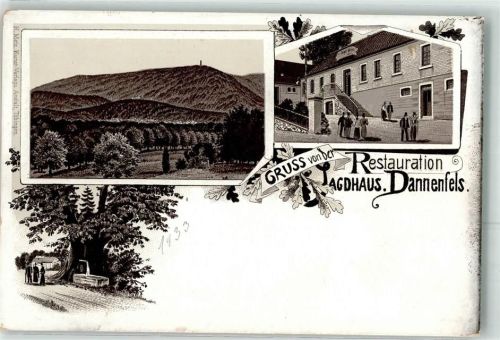Dannenfels Gasthaus Jagdhaus Lithographie