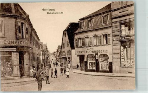 Homburg Bahnhofstraße Central-Drogerie Eisenwarenhandlung
