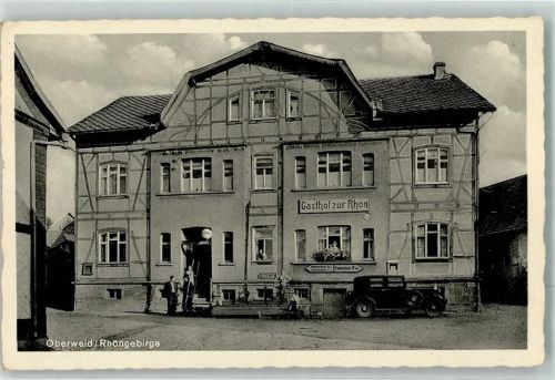 Oberweid Gasthaus zur Rhön Emailleschild Coca Cola