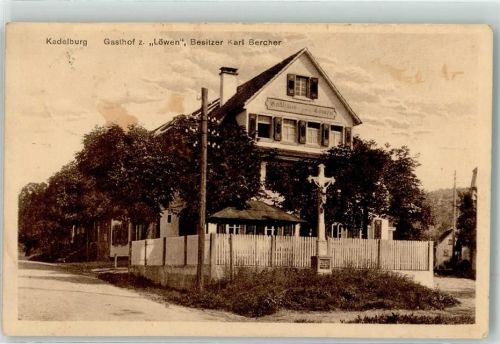 Kadelburg Gasthaus Zum Löwen Karl Bercher Wegkreuz