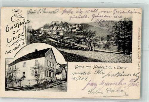 Neuweilnau 1904 Gasthaus zur Linde