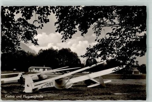 Unterwössen Deutsche Alpensegelschule Casino und Flugzeughalle Verlag Feldbauer 2250