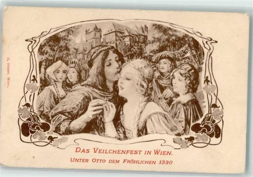 Veilchenfest Unter Otto dem Fröhlichen 1330 Jugendstil Kunstgeschichte Wien