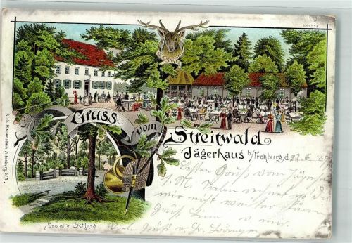 Frohburg 1899 Streitwald Gasthaus Jägerhaus Altes Schloss