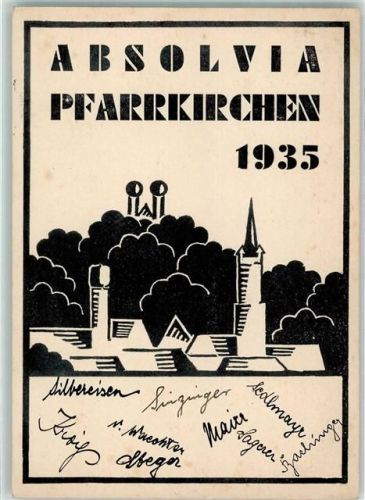 Pfarrkirchen 1935 Absolvia 1935 Pennälerverbindung Studentika