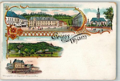 Thum Bahnhof Marktplatz Schützenhöhe Georgenstein Bastei