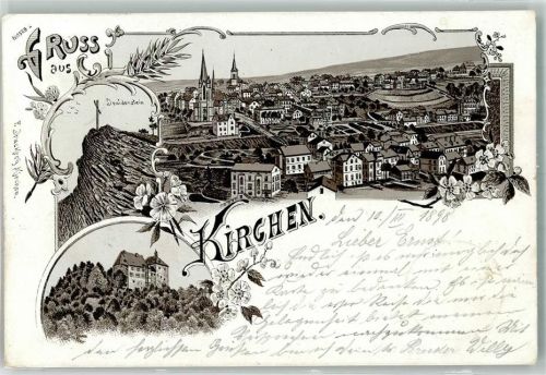 Kirchen 1898 Druidenstein Burg Freusburg