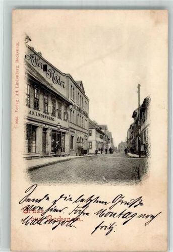 Bockenem 1899 Fahrrad-Handlung Lindenberg Werbung Adler-Räder
