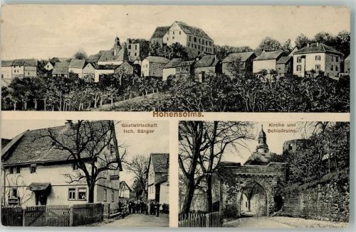 Hohensolms Gasthaus Sänger Kirche Schloßruine