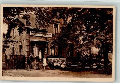 Wörrstadt Gasthaus zur Eisenbahn Bahnpost Mainz-Marnheim Zg. 1432 Foto AK