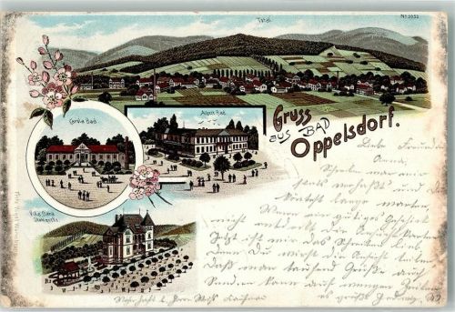 Bad Oppelsdorf 1902 Carola Bad Albert Bad Villa Clara Stahlquelle