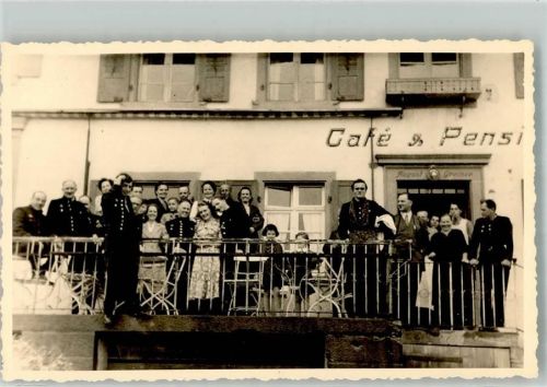 Schweigmatt Cafe Greiner Foto AK Ort handschriftlich