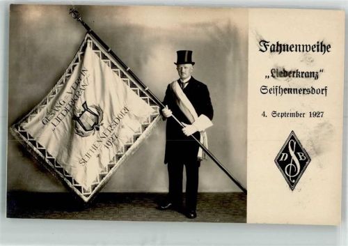 Seifhennersdorf 1927 Fahnenweihe 1927 Liederkreis "Liederkranz"
