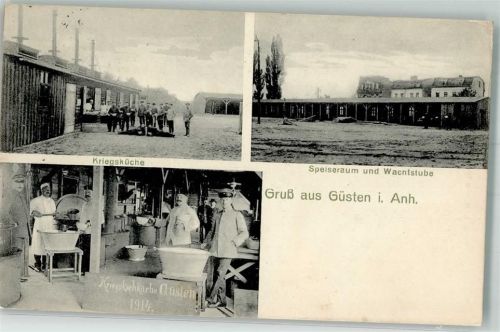 Güsten 1915 Kriegsküche Militär-Köche Speiseraum Wachstube WK 1914