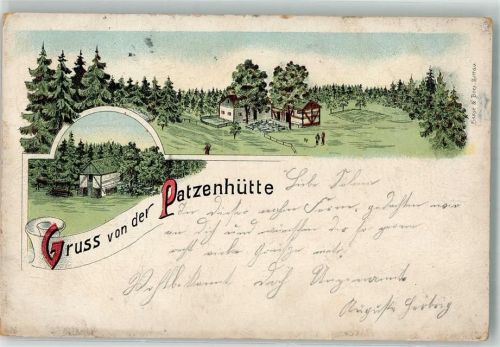 Niederoderwitz 1898 Patzenhütte Ort lt. Stempel