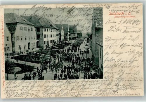 Sulzbach-Rosenberg 1903 Rosenbergerstraße Festzug