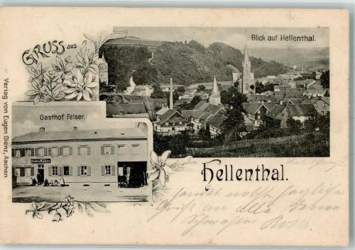 Hellenthal 1900 Hellenthal Gasthaus Felser