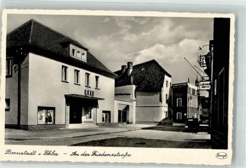 Bernstadt Bierutów Foto AK Foto Stengel An der Friedensstraße