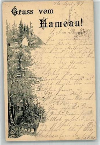 Wien 1897 Gruß vom Hameau