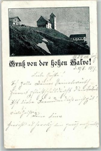 Kitzbühel 1897 Kirche Hohe Salve