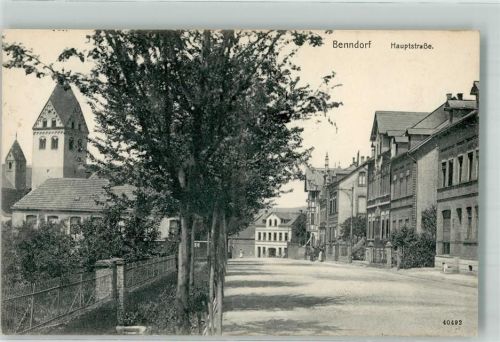 04654 O7231 Benndorf b Geithain 1913 - Hauptstraße