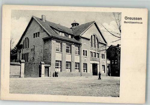 99718 O5403 Greußen Foto AK Schützenhaus