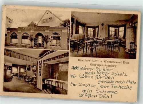 Göggingen Konditorei-Weingasthaus Erdle Gaststube
