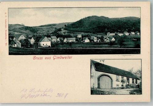 Gimbweiler Bauernhaus mit Scheune