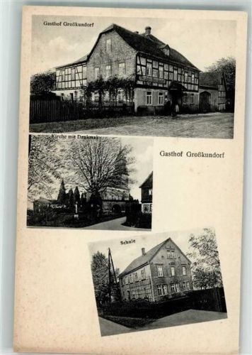 Großkundorf Gasthaus Großkundorf Kirche Denkmal Schule