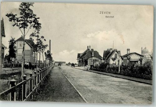Zeven 1909 Bahnhof Fahrrad