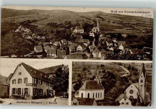 Kirchenbollenbach Dorfkirchen Gasthaus-Metzgerei Schuck
