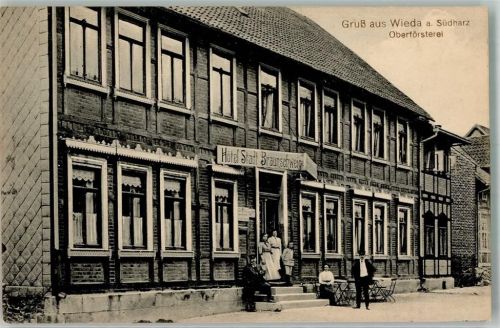 Wieda 1916 Hotel Stadt Braunschweig Oberförsterei