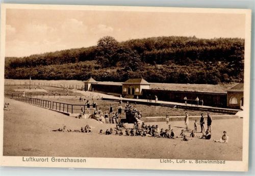 Grenzhausen 1933 Schwimmbad Kinder