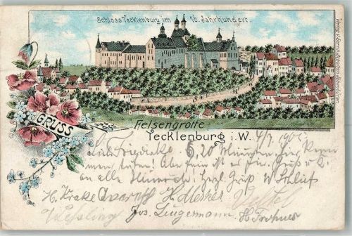 Tecklenburg 1905 Schloß Tecklenburg 16. Jahrh.