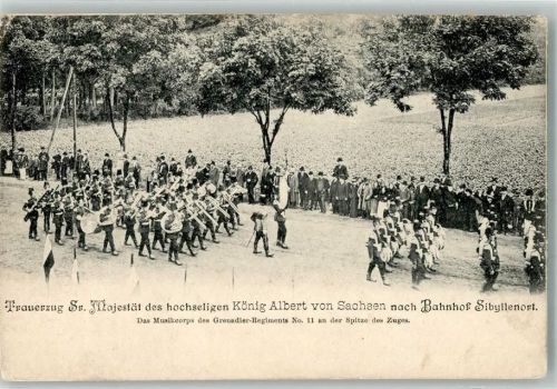 Sibyllenort Musikkapelle Uniform Trauerzug Sr.Majestät König Albert von Sachsen