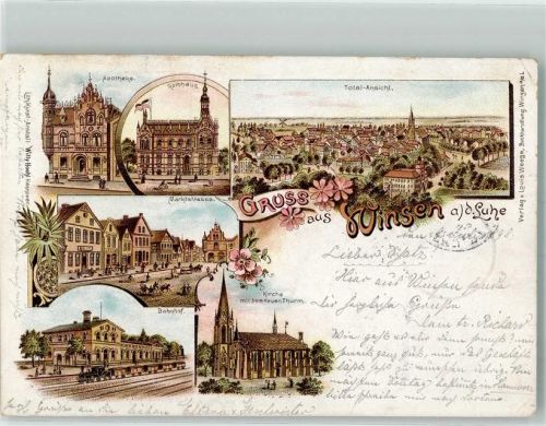 Winsen 1898 Apotheke Marktstraße Bahnhof