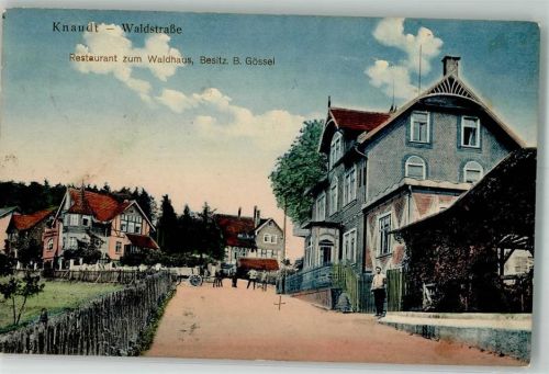 Ruhla 1915 Knaudt-Waldstraße Gasthaus zum Waldhaus