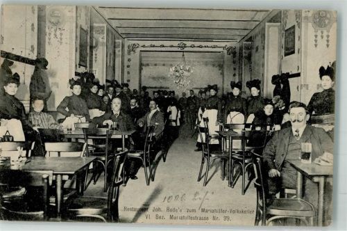 Wien Gasthaus Rode zum Mariahilfer-Volkskeller Mariahilferstrasse 99